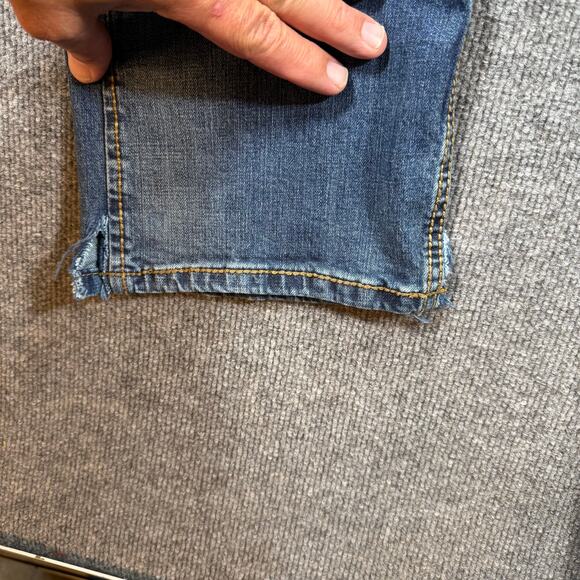 Wrangler Retro Slim Straight Jeans Men's 38X36 Blue Denim Western Cowboy READ - Picture 2 of 10